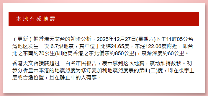 台灣東部海域深夜地震 全台有震感：台北持續搖晃近1分鐘