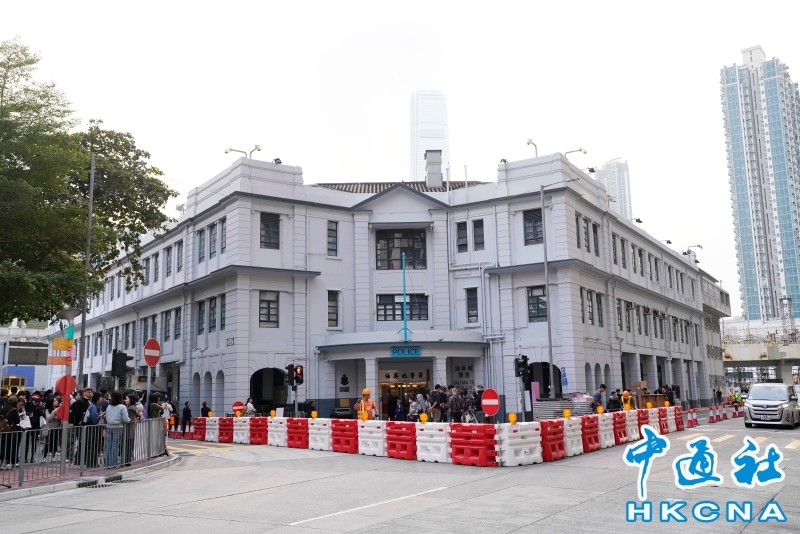香港舊警署重現經典警匪片場景掀打卡熱